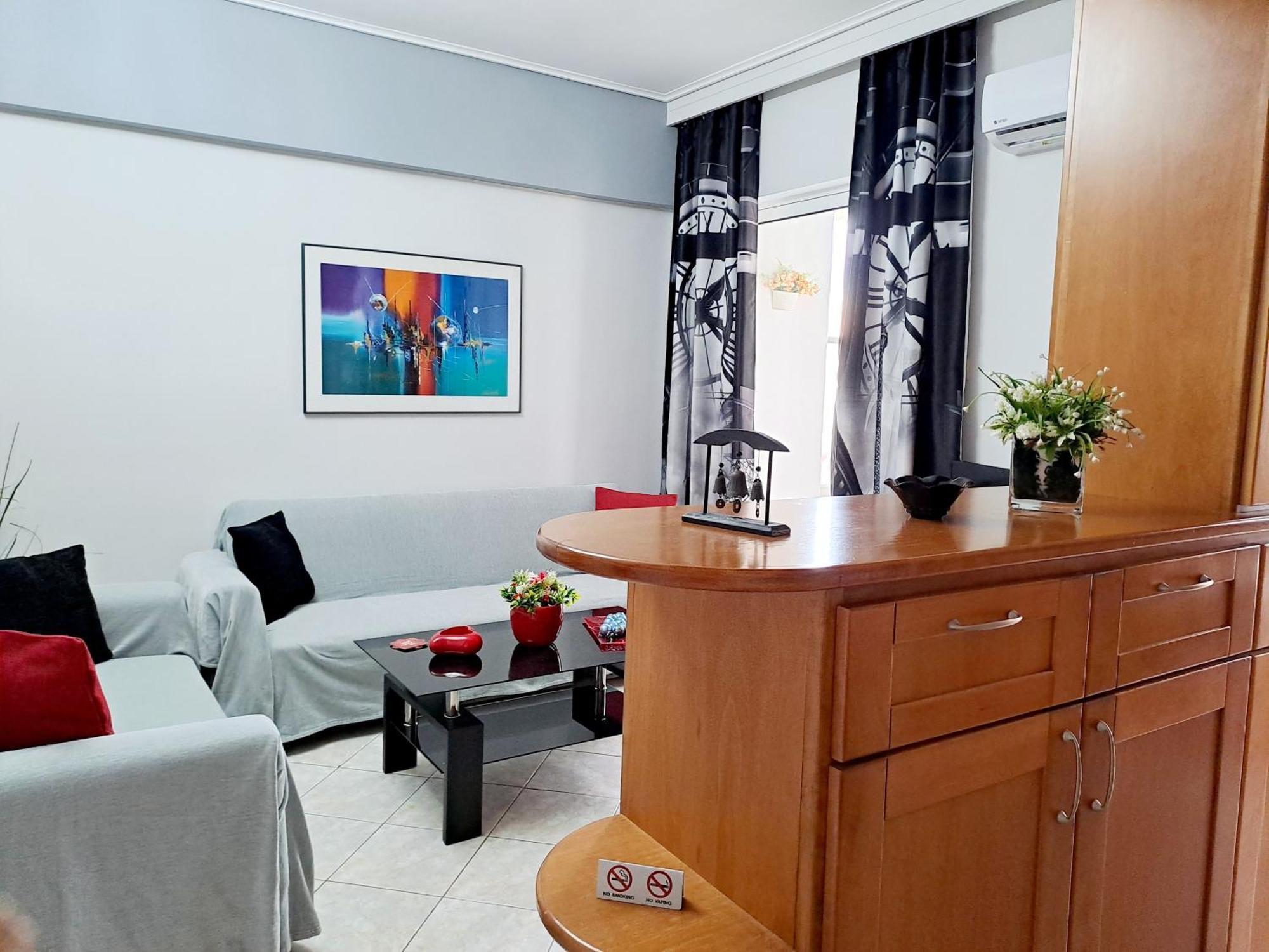 Bright Apartment In Nea Palatia • Oropos Экстерьер фото